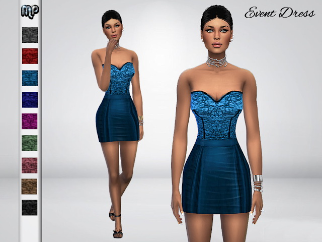Sims 4 MP Event Dress at BTB Sims – MartyP