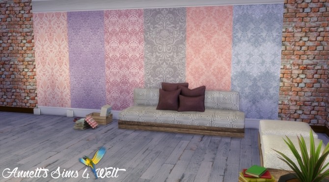 Sims 4 Jacquard Wallpapers Part 2 at Annett’s Sims 4 Welt