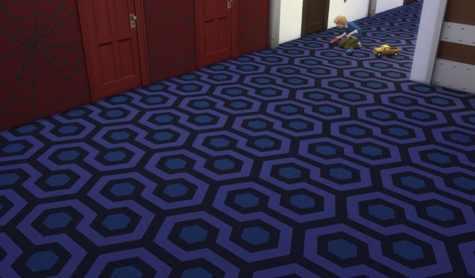 Sims 4 The Shining carpet 10 colors by Velouriah at Mod The Sims