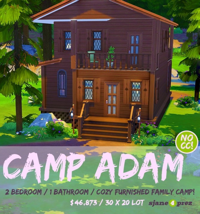 Sims 4 Camp Adam house at 4 Prez Sims4