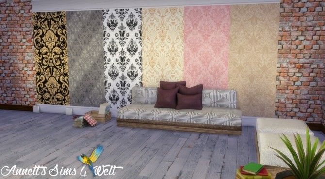 Sims 4 Jacquard Wallpapers Part 2 at Annett’s Sims 4 Welt