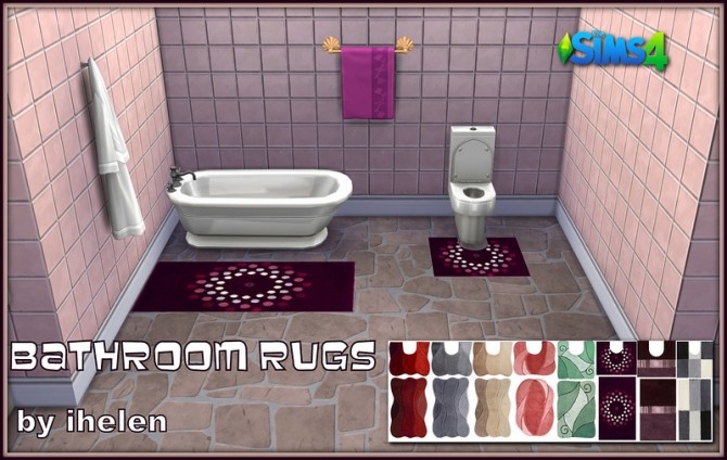 Sims 4 Bathroom Rugs at ihelensims