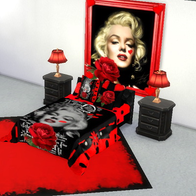 Sims 4 Marilyn Monroe bedroom set at Trudie55