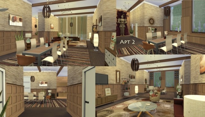 Sims 4 Seven Knight Apartments by MrDemeulemeester at Mod The Sims