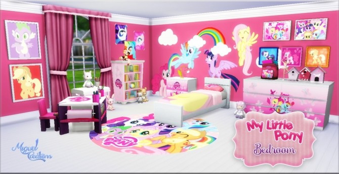 Sims 4 My Little Pony bedroom at Victor Miguel