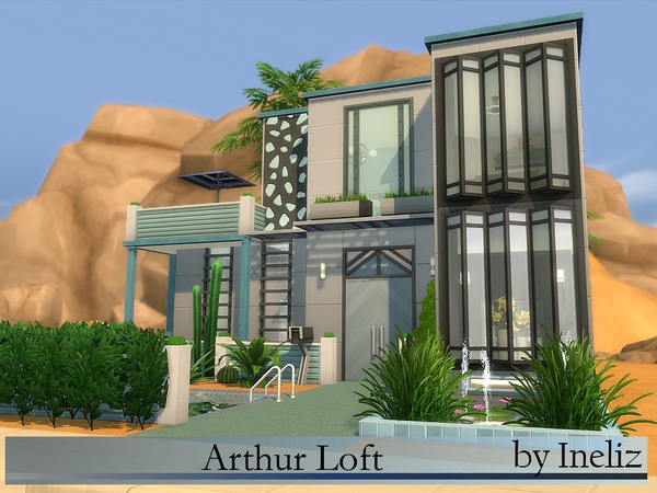Sims 4 Arthur Loft by Ineliz at TSR