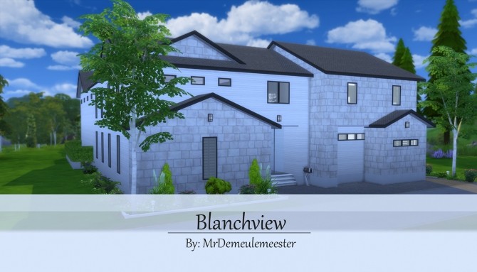 Sims 4 Blanchview house by MrDemeulemeester at Mod The Sims