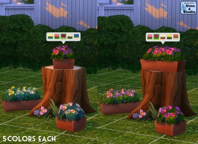 Sims 4 2 planters from the GT Vacker Sot cart at Sims 4 Studio