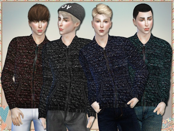 Sims 4 Cardigan With Zip by Simlark at TSR