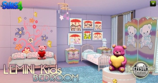 Sims 4 LEMINI kids bedroom at Jomsims Creations