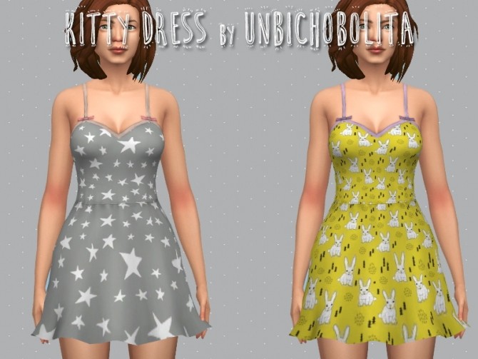 Sims 4 Kitty dress at Un bichobolita