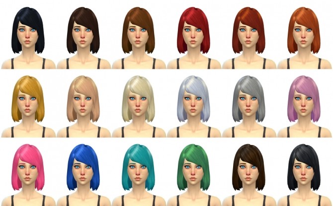 Sims 4 Strange Hair 2.0 at Simduction