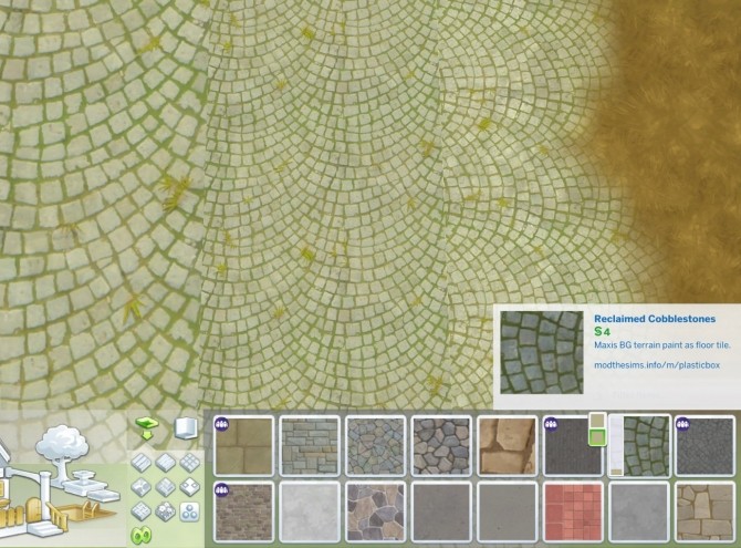 Sims 4 BG World/Wall/Terrain Stone Floors by plasticbox at Mod The Sims