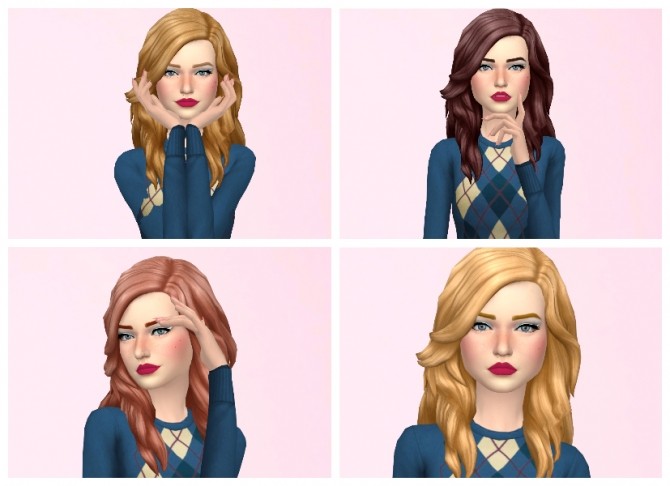 Sims 4 Romance Hair Edit by Annabellee25 at SimsWorkshop