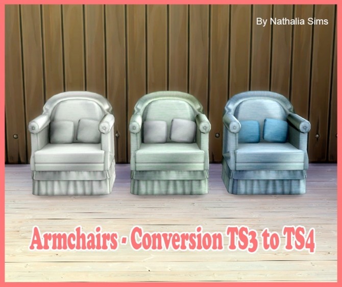 Sims 4 Armchairs 2 conversion at Nathalia Sims