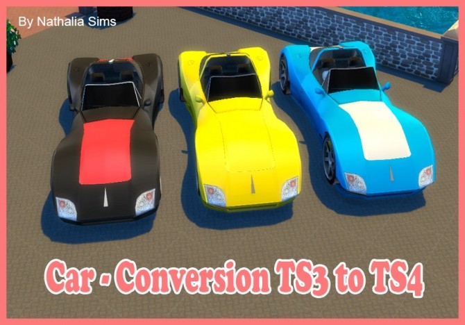 Sims 4 Car 1 conversion at Nathalia Sims