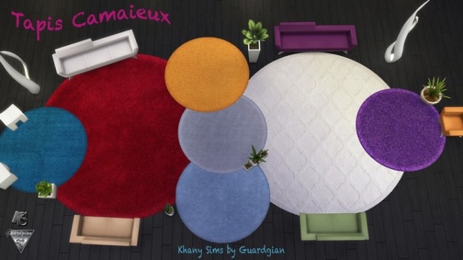 Sims 4 Camaieux rugs by Guardgian at Khany Sims