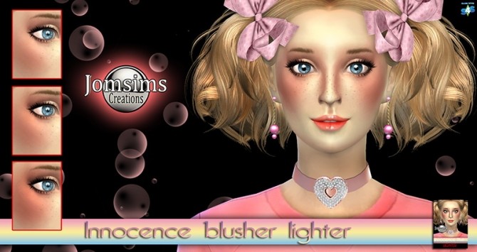 Sims 4 Innocence eyes and blush at Jomsims Creations