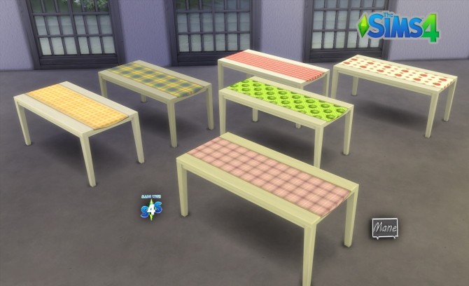 Sims 4 Tables and chairs at El Taller de Mane