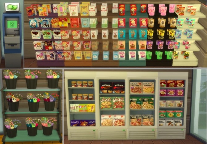 Sims 4 Grocery Store Stuff at SimLifeCC
