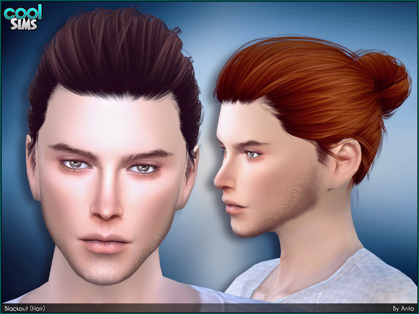 Sims 4 Blackout Hair by Anto at TSR