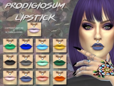 Prodigiosum Matte Lipstick by OverkillSimmer at SimsWorkshop