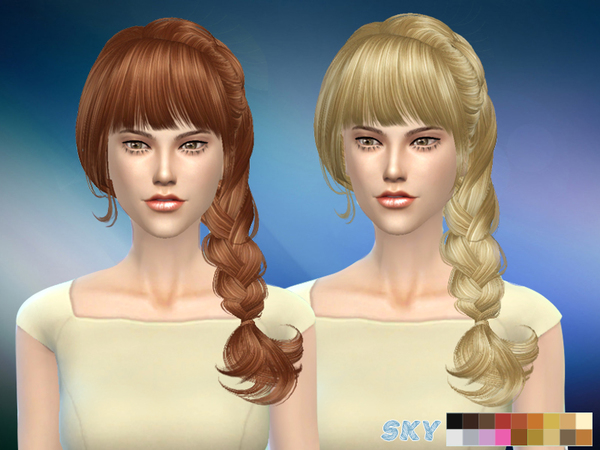 Sims 4 Hair 057 Aliza by Skysims at TSR