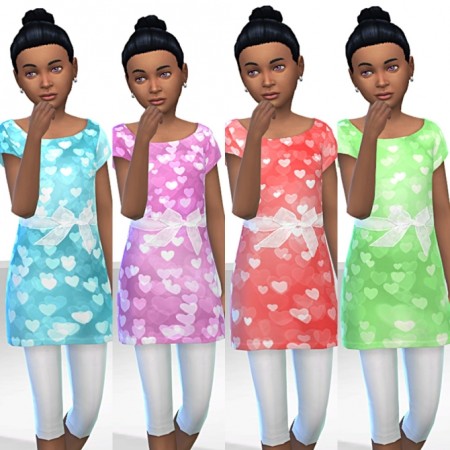 Girls Heart Dress by Tacha75 at SimsWorkshop