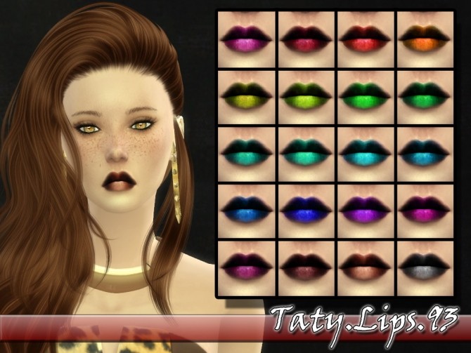 Sims 4 Lips 93 1.0 by Taty86 at SimsWorkshop