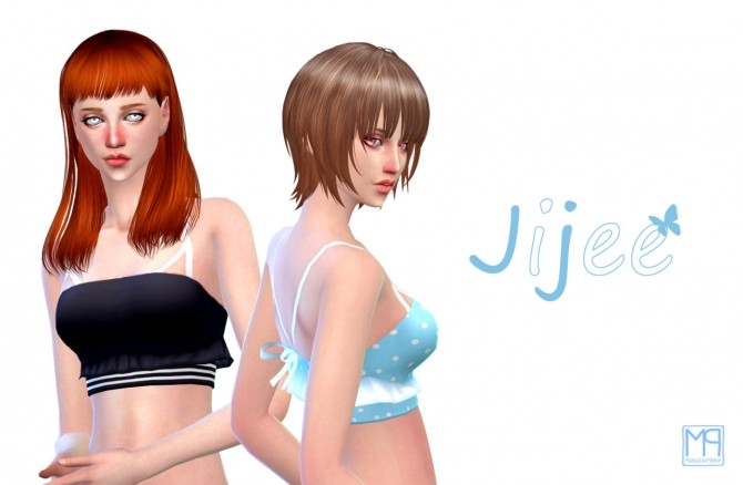 Sims 4 JiJee top at manuea Pinny