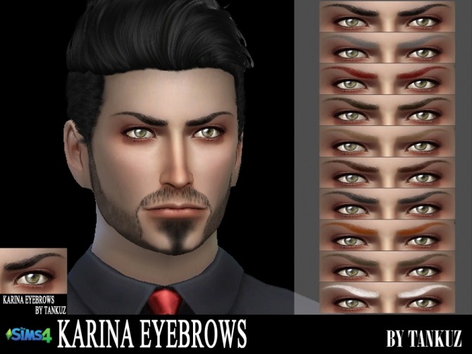 Sims 4 Karina Eyebrows at Tankuz Sims4