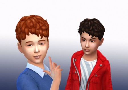 Curls Front Hair For Boys At My Stuff » Sims 4 Updates