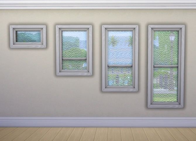 Sims 4 Rolled Glass Windows by plasticbox at Mod The Sims