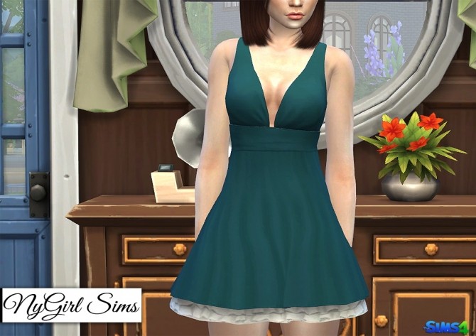 Sims 4 Tank Dress with Petticoat at NyGirl Sims
