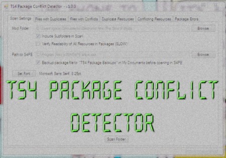 TS4 Package Conflict Detector by scumbumbo at Mod The Sims