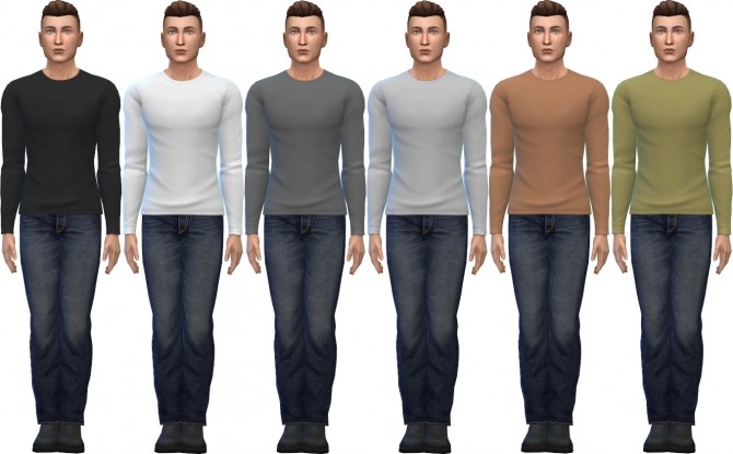 Sims 4 Long sleeved shirts by deelitefulsimmer at SimsWorkshop
