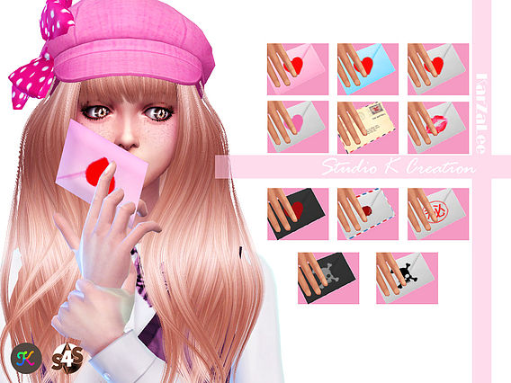 Sims 4 Love letter & Choco at Studio K Creation