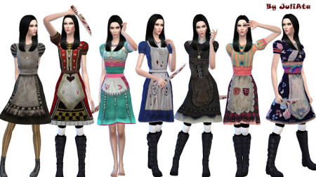 Alice Dress by JuliAta at Sims 3 Game