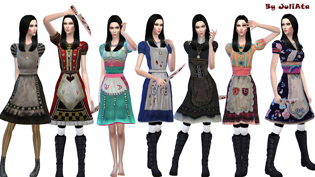 Sims 4 Alice Dress by JuliAta at Sims 3 Game