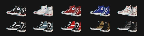 Sims 4 Pixicat High Sneakers at Dream Team Sims