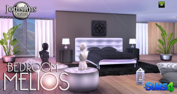 Sims 4 MELIOS BEDROOM at Jomsims Creations
