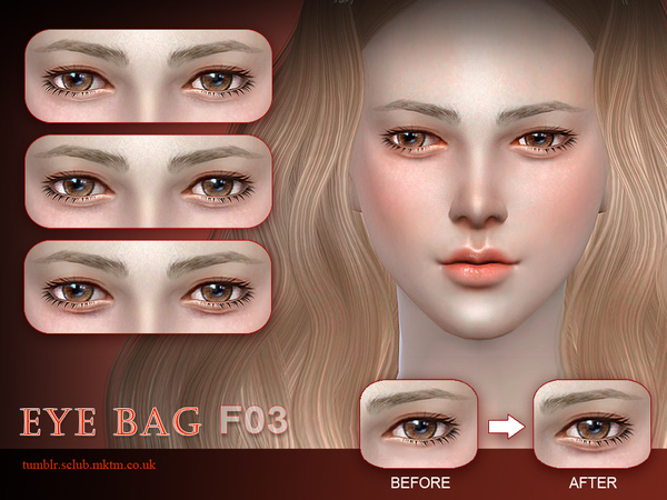 Sims 4 Eyebag F03 by S Club LL at TSR