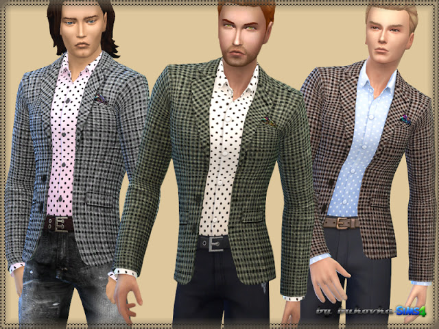 Sims 4 Plaid Blazer at Bukovka