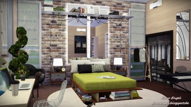 Sims 4 Modern Oasis house by Julia Engel at Frau Engel