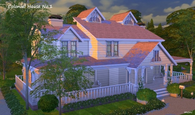 Sims 4 Colonial House No.1 by Moni at ARDA