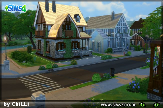 Sims 4 Rosenheim house by ChiLLi at Blacky’s Sims Zoo