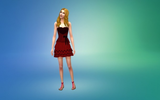 Sims 4 My Heart Belongs to You Dress by g1g2 at Mod The Sims