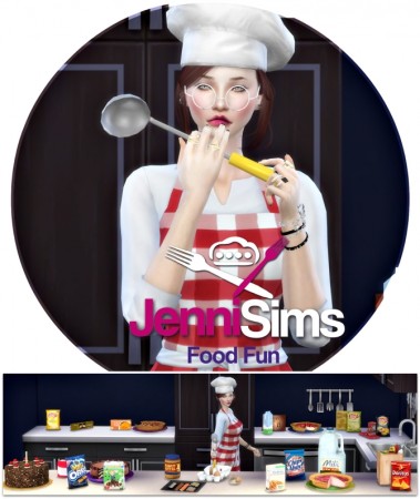 Food Fun 20 deco items + spoon acc. at Jenni Sims