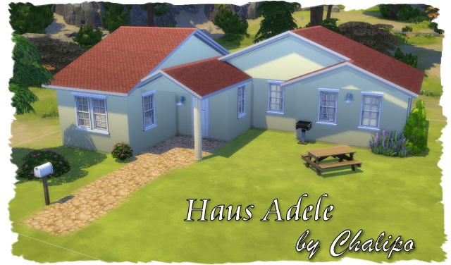 Sims 4 Adele starter house by Chalipo at All 4 Sims