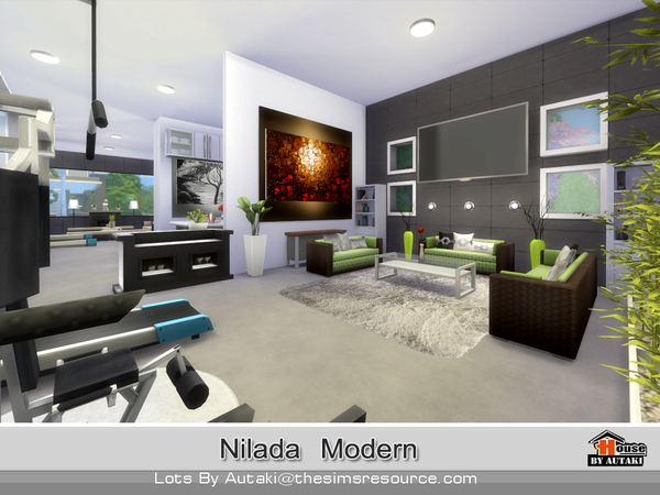 Sims 4 Nilada Modern house by autaki at TSR